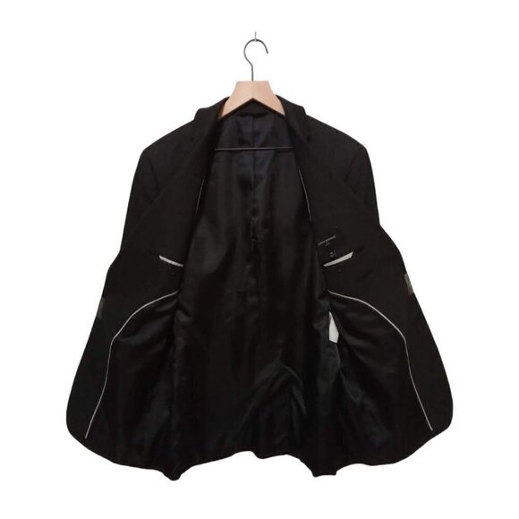 BANANA Republic Charcoal Gray Slim Fit Single Breasted Blazer Sz 42L - Picture 6 of 8